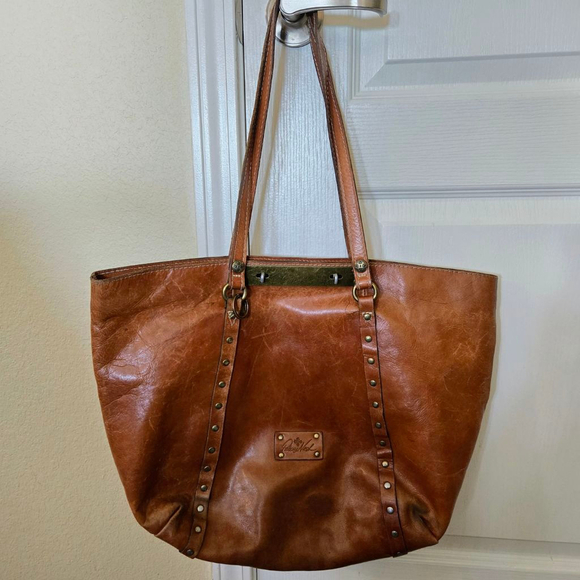 Patricia Nash Benvenuto Vintage Distressed Leather Large Tote - Picture 3 of 11